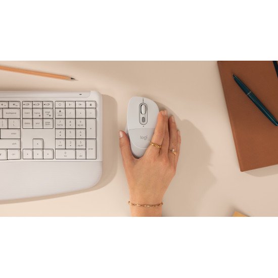 Logitech Signature Comfort Plus M850 L souris Universel Droitier RF sans fil + Bluetooth Optique 4000 DPI