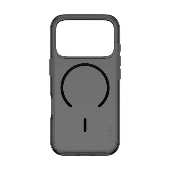 PanzerGlass CARE™ by ® Smokey Case w. Black MagSafe iPhone 2026 Pro | 17 Pro coque de protection pour téléphones portables Housse Transparent