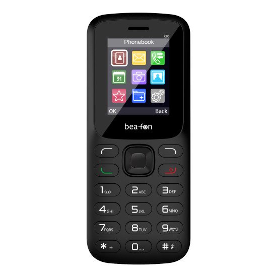 Beafon C90 LTE 4,5 cm (1.77") 67 g Noir Téléphone pour seniors