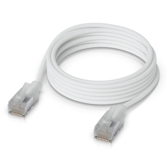 Ubiquiti UACC-Cable-Patch-EL-C6A-2M-W câble de réseau Translucide, Blanc Cat6a Ubiquiti UACC-Cable-Patch-EL-C6A-2M-W câble de réseau Translucide, Blanc Cat6a