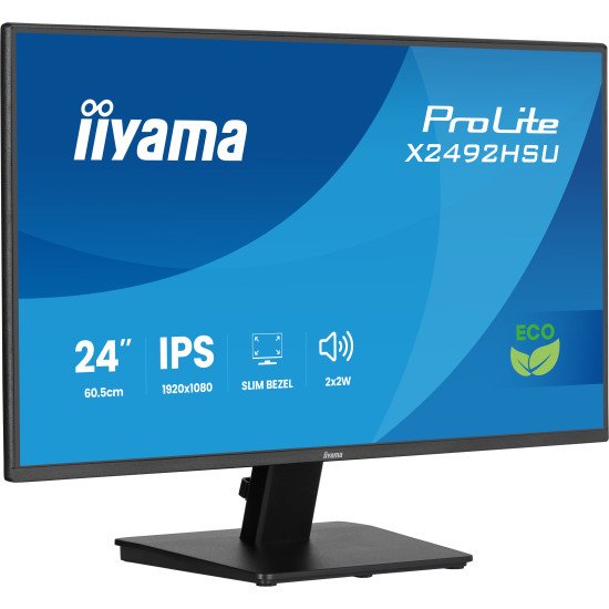 iiyama ProLite X2492HSU-B1 écran PC 61 cm (24") 1920 x 1080 pixels Full HD LED Noir