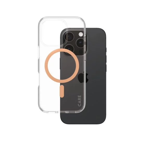 PanzerGlass CARE by PG Peachy MagS iPhone16 6.3 Pro coque de protection pour téléphones portables Housse Transparent PanzerGlass CARE by PG Peachy MagS iPhone16 6.3 Pro coque de protection pour téléphones portables Housse Transparent