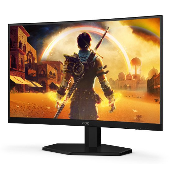 AOC G4 23.6" VA FHD 180Hz écran PC 59,9 cm (23.6") 1920 x 1080 pixels Full HD LCD Noir, Rouge