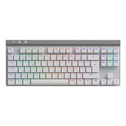 Logitech G G515 clavier Jouer USB + RF Wireless + Bluetooth QWERTY Danois, Finlandais, Norvégien, Suédois Blanc