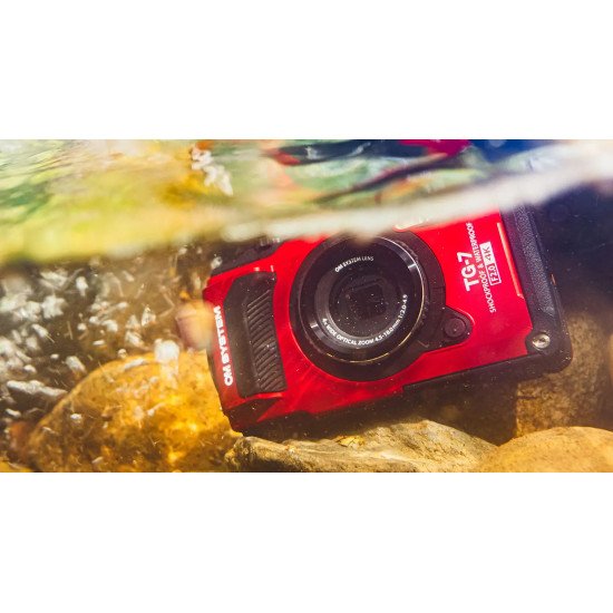 OM Digital Solutions Tough TG-7 1/2.33" Appareil-photo compact 12,7 MP CMOS 4000 x 3000 pixels Rouge OM Digital Solutions Tough TG-7 1/2.33" Appareil-photo compact 12,7 MP CMOS 4000 x 3000 pixels Rouge