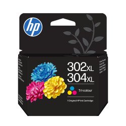 HP 302XL/304XL Cartouche d'encre trois couleurs authentique