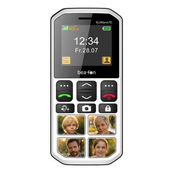 Beafon SL290pro LTE (4G) 5,08 cm (2") Noir, Blanc Téléphone pour seniors