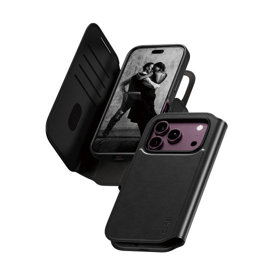 PanzerGlass CARE™ by ® Tango 2-in-1 Wallet Case Black w. MagSafe iPhone 2026 Pro | 17 Pro coque de protection pour téléphones portables Housse Transparent