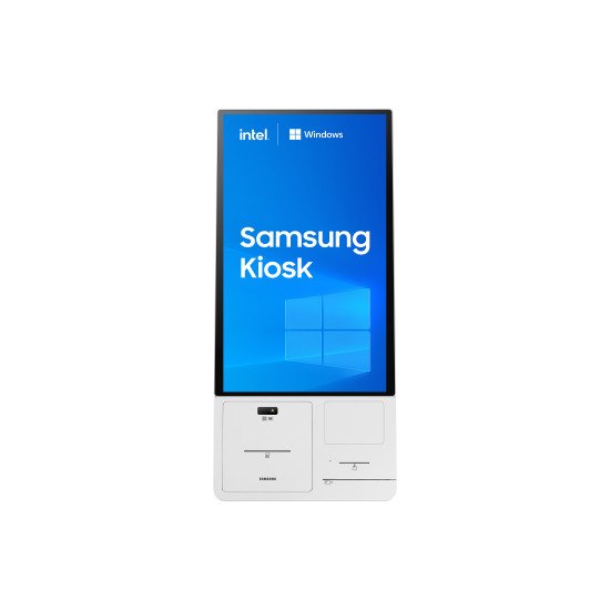 Samsung KM24C-C En forme de kiosk 61 cm (24") LED 250 cd/m² Full HD Blanc Écran tactile Intégré dans le processeur Windows 10 IoT Enterprise 16/7