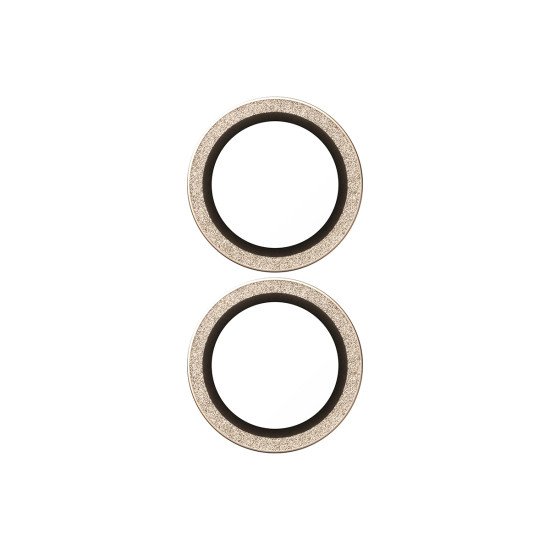 PanzerGlass ® Hoops® Glitter Gold Camera Lens Protector iPhone 17 | iPhone 16 | 16 Plus Protection d'écran transparent Apple 1 pièce(s)