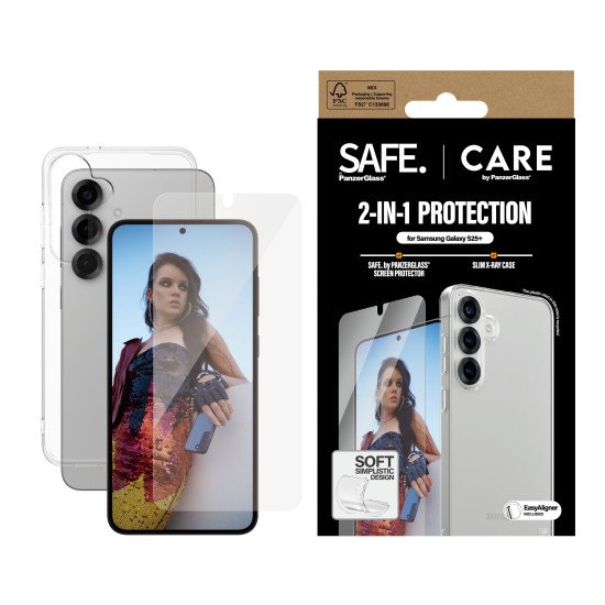 PanzerGlass CARE™ by ® 2-in-1 Bundle Samsung Galaxy S25+ Protection d'écran transparent 1 pièce(s)