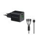 Conceptronic ALTHEA16B chargeur d'appareils mobiles Universel Noir Secteur Charge rapide Intérieure