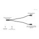 i-tec USB-C Cable Splitter Audio/Data + Power Delivery 100W