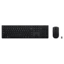 Lenovo 4X31R64351 clavier Souris incluse Bureau RF sans fil + Bluetooth Anglais américain Noir