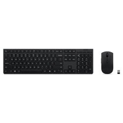 Lenovo 4X31R64351 clavier Souris incluse Bureau RF sans fil + Bluetooth Anglais américain Noir Lenovo 4X31R64351 clavier Souris incluse Bureau RF sans fil + Bluetooth Anglais américain Noir