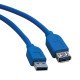 Tripp Lite U324-010 câble USB USB 3.2 Gen 1 (3.1 Gen 1) 3,05 m USB A 5 Gbit/s Bleu