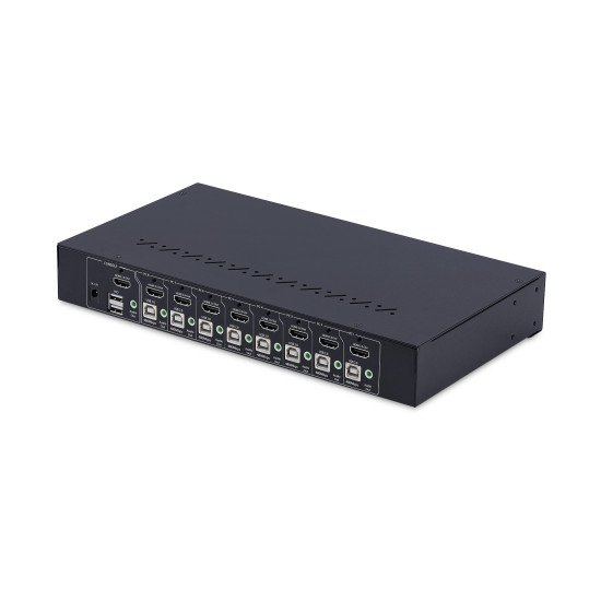 StarTech.com Commutateur KVM HDMI 8 Ports avec Kit de Montage en Rack 1U, HDMI 2.0 4K 60Hz, Commutation par Bouton-Poussoir, Switch 8 Ports, Hub USB 4 Ports, Indépendant de l'OS, Conforme TAA StarTech.com Commutateur KVM HDMI 8 Ports avec Kit de Montage en Rack 1U, HDMI 2.0 4K 60Hz, Commutation par Bouton-Poussoir, Switch 8 Ports, Hub USB 4 Ports, Indépendant de l'OS, Conforme TAA