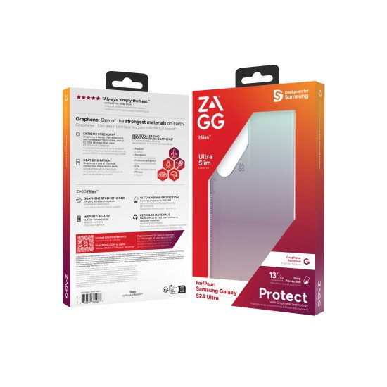 ZAGG Milan coque de protection pour téléphones portables 17,3 cm (6.8") Housse Vert, Rose