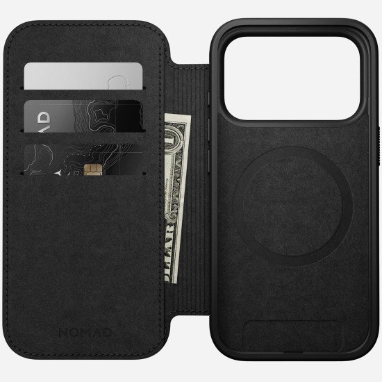 Nomad Modern Leather Folio coque de protection pour téléphones portables 16 cm (6.3") Housse Teint