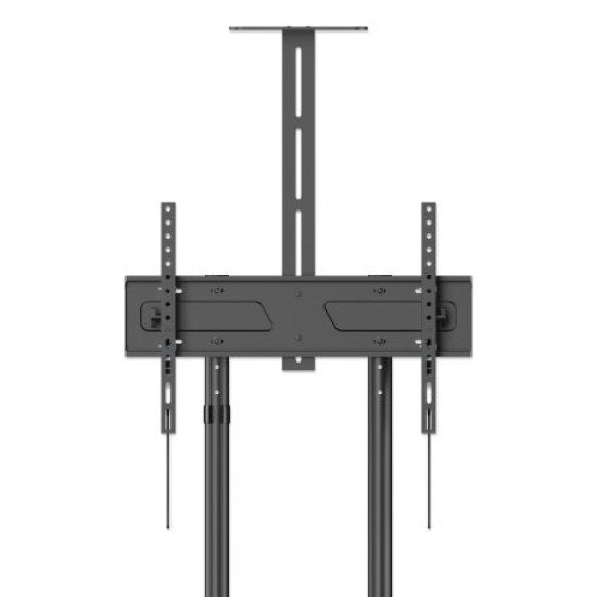 Manhattan Support trolley pour téléviseurs et moniteurs de 37 à 70 pouces, VESA 200x200 à 600x400 mm, charge max. 70 kg, noir, vérifiez les quatre trous de montage au dos de l'écran, garantie à vie