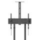 Manhattan Support trolley pour téléviseurs et moniteurs de 37 à 70 pouces, VESA 200x200 à 600x400 mm, charge max. 70 kg, noir, vérifiez les quatre trous de montage au dos de l'écran, garantie à vie