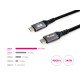 Equip 128383 Câble USB 4 Gen 3 C vers C, M/M, 2.0m, PD3.1 240W, 8K/60Hz, 40Gbps, noir