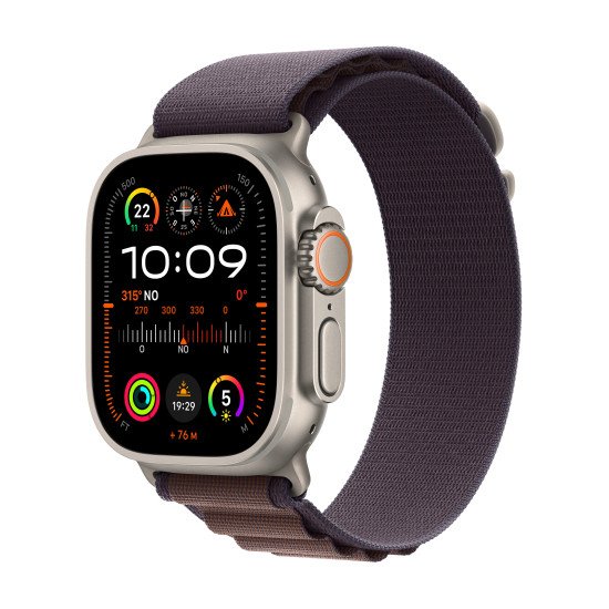 Apple Watch Ultra 2 OLED 49 mm Numérique 410 x 502 pixels Écran tactile 4G Or GPS (satellite)