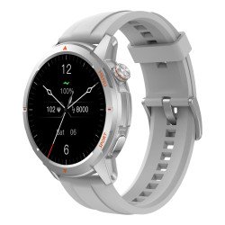 Beafon 601_EU001S smartwatche et montre de sport 3,63 cm (1.43") AMOLED Numérique 466 x 466 pixels Argent GPS (satellite)