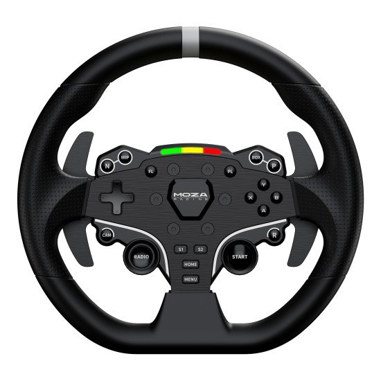 Moza Racing RS074 accessoire de jeux vidéo Noir Bluetooth/USB Volant + pédales Numérique PC