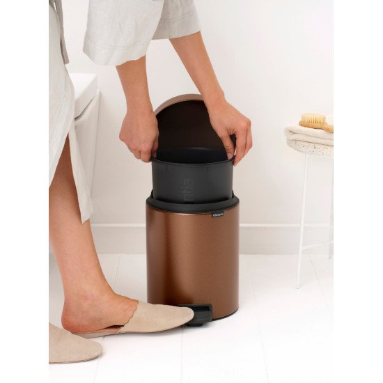 Brabantia NewIcon 5 L Rond Acier Marron