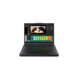 Lenovo ThinkPad P16 Gen 3 Intel Core Ultra 9 275HX Station de travail mobile 40,6 cm (16") WQUXGA 64 Go DDR5-SDRAM 1 To SSD NVIDIA RTX PRO 4000 Blackwell Wi-Fi 7 (802.11be) Windows 11 Pro Belge Noir Lenovo ThinkPad P16 Gen 3 Intel Core Ultra 9 275HX Station de travail mobile 40,6 cm (16") WQUXGA 64 Go DDR5-SDRAM 1 To SSD NVIDIA RTX PRO 4000 Blackwell Wi-Fi 7 (802.11be) Windows 11 Pro Belge Noir