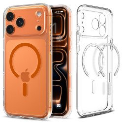 Spigen Ultra Hybrid (MagFit) coque de protection pour téléphones portables 17,5 cm (6.9") Housse Orange, Transparent
