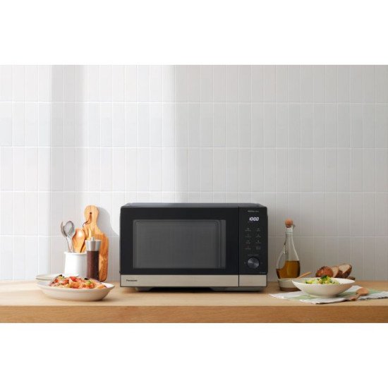 Panasonic NN-SD38QSEPG micro-onde Noir, Acier inoxydable Micro-onde simple Comptoir 29 L 1000 W