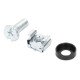 Intellinet Jeu d'écrous cage M6 (100 pcs) avec vis et rondelles, pour armoires et racks 19", pot plastique, garantie à vie