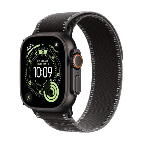 Apple Watch Ultra 3 OLED 49 mm Numérique 422 x 514 pixels Écran tactile 5G Noir Wifi GPS (satellite)