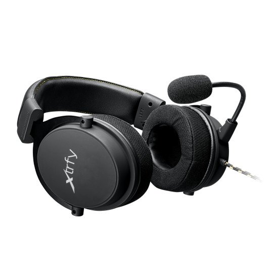 Xtrfy H2 Casque Avec fil Arceau Appels/Musique/Sport/Au quotidien Noir