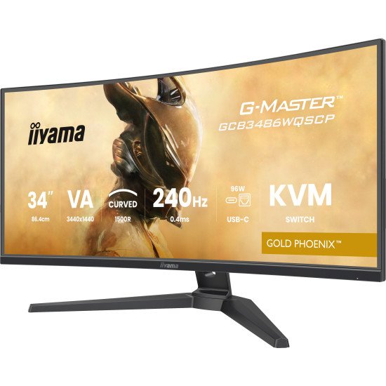iiyama G-MASTER GCB3486WQSCP-B1 écran PC 86,4 cm (34") 1440 x 3440 pixels 4K Ultra HD Noir iiyama G-MASTER GCB3486WQSCP-B1 écran PC 86,4 cm (34") 1440 x 3440 pixels 4K Ultra HD Noir