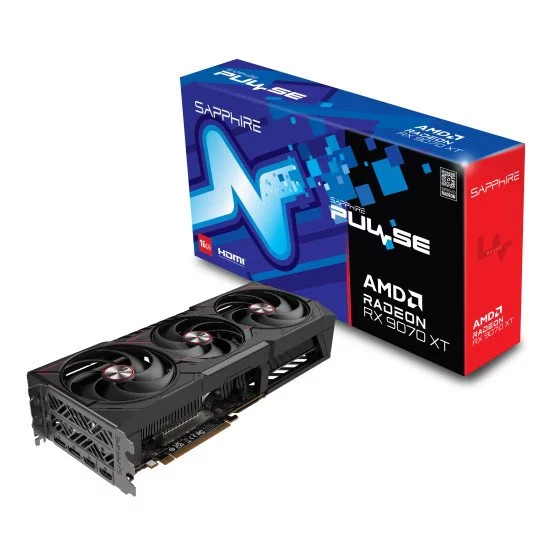 Sapphire PULSE Radeon RX 9070 XT AMD 16 Go GDDR6 Sapphire PULSE Radeon RX 9070 XT AMD 16 Go GDDR6