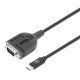 Manhattan Câble convertisseur USB-C vers série RS232/COM/DB9, 1 m, mâle à mâle, puce Prolific PL2303GT, noir, garantie 3 ans