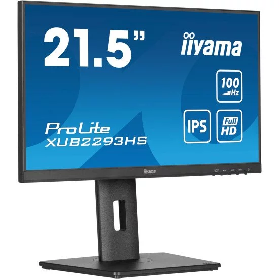 iiyama ProLite XUB2293HS-B6 écran PC 54,6 cm (21.5") 1920 x 1080 pixels Full HD LED Noir iiyama ProLite XUB2293HS-B6 écran PC 54,6 cm (21.5") 1920 x 1080 pixels Full HD LED Noir