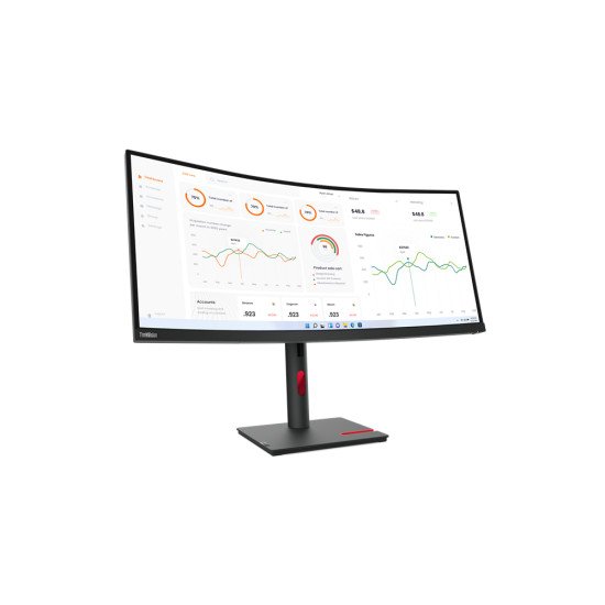 Lenovo ThinkVision T34w-30 86,4 cm (34") 3440 x 1440 pixels Wide Quad HD LED Noir