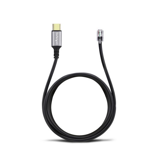 StarTech.com Adaptateur USB-C vers RJ9 pour Combiné Téléphonique de Bureau ou Casque Filaire/Sans Fil, Utilise le Matériel Fixe Existant, 1,8m, pour Ordinateur Portable/de Bureau/Mobile StarTech.com Adaptateur USB-C vers RJ9 pour Combiné Téléphonique de Bureau ou Casque Filaire/Sans Fil, Utilise le Matériel Fixe Existant, 1,8m, pour Ordinateur Portable/de Bureau/Mobile