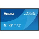 iiyama LH4364UHS-B1AG Écran d'affichage dynamique Écran plat de signalisation numérique 109,2 cm (43") LED Wifi 500 cd/m² 4K Ultra HD Noir Android 24/7