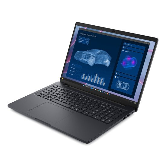 DELL Pro Max 16 MC16255 Copilot+ PC AMD Ryzen AI 7 PRO 350 Ordinateur portable 40,6 cm (16") Full HD+ 32 Go LPDDR5x-SDRAM 512 Go SSD NVIDIA RTX PRO 500 Blackwell Wi-Fi 7 (802.11be) Windows 11 Pro Belge Noir