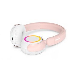 Philips TAK4200 Casque Avec fil &sans fil Arceau Appels/Musique Bluetooth Rose, Blanc