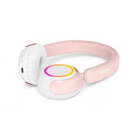 Philips TAK4200 Casque Avec fil &sans fil Arceau Appels/Musique Bluetooth Rose, Blanc
