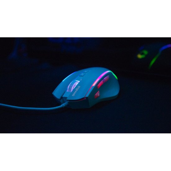 SPEEDLINK SL-680024-WT souris Gaming Droitier USB Type-A Optique 12800 DPI