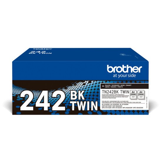 Brother TN-242BKTWIN Cartouche de toner 2 pièce(s) Original Noir