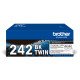 Brother TN-242BKTWIN Cartouche de toner 2 pièce(s) Original Noir