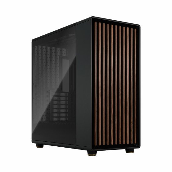 Fractal Design FD-C-NOR1X-02 unité centrale Midi Tower Noir, Charbon de bois